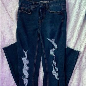 Dark High wasted skinny jeans